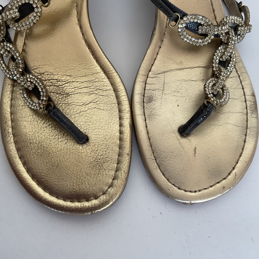 Lilly Pulitzer Jeweled Wedge Sandal Size 8 - Picture 10 of 16